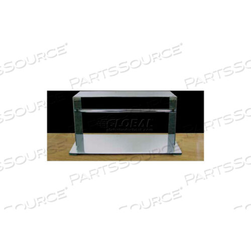 ПОДСТАВКА ДЛЯ ОДИНОЧНОГО БРАСЛЕТА, 13-1/2 Д X 3-7/8 Ш X 8 В, МЕТАЛЛ, ХРОМ