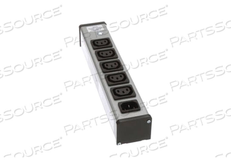 Replaces Non-Medical IEC5POWER STRIP, ALUMINUM, GRAY, MEETS UL, CULUS, TUV
