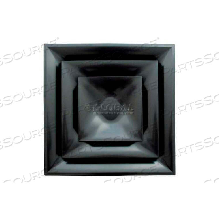 OEM#: STR-C-14BKSTRATUS CONE DIFFUSER WITH 14 NECK, BLACK by American Louver