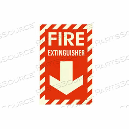 OEM#: 600060PHOTOLUMINESCENT FIRE EXTINGUISHER RIGID PVC SIGN, NON-ADHESIVE by American Permalight Inc