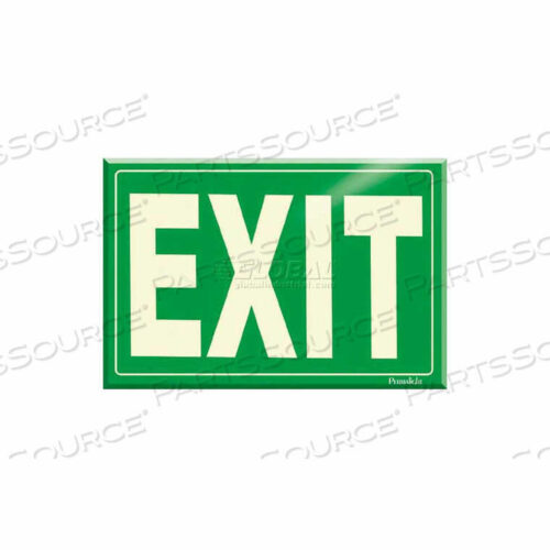 OEM#: 600071Фотолюминесцентный зеленый самоклеящийся знак выхода от American Permalight Inc.