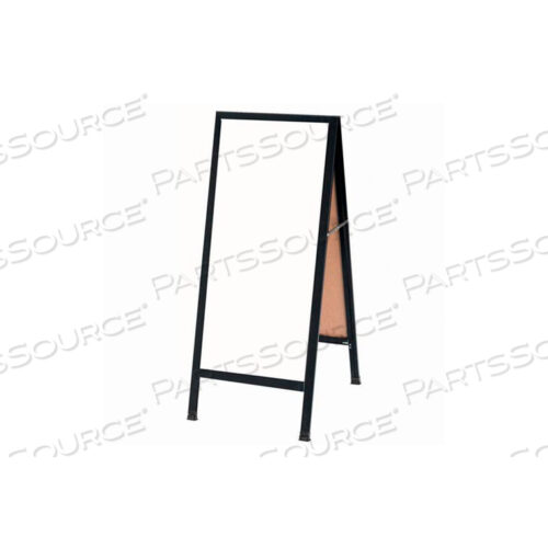 АЛЮМИНИЕВАЯ ЧЕРНАЯ ПОРОШКОВАЯ ПОКРЫТАЯ А-ОБРАЗНАЯ ТРОТУАРНАЯ ДОСКА БЕЛАЯ MAKER - 18 Ш X 42 В