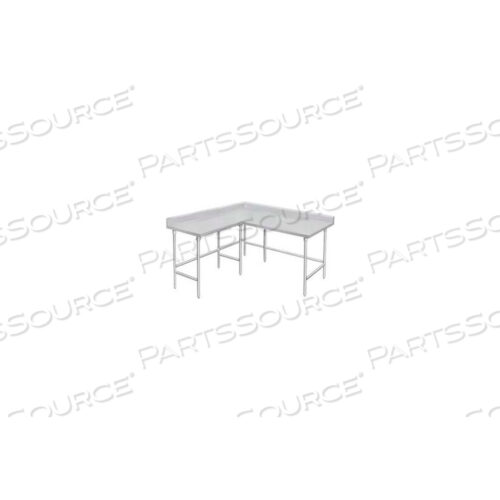 ВЕРСТАК, 14 GA. 304 СЕРИЯ НЕРЖАВЕЮЩАЯ, 5 ФАРТУК, Г-ОБРАЗНЫЙ, 60 ШX24 Г