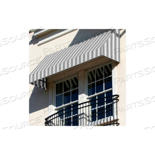 МАРКИЗ НА ОКНО/ВХОД 10-3/8Ш X 3-11/16В X 2D СЕРЫЙ/БЕЛЫЙ