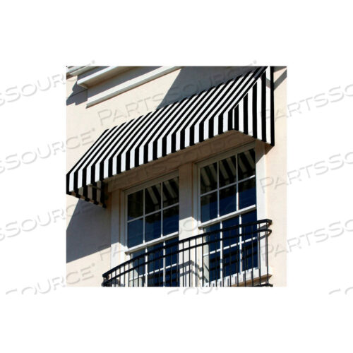 МАРКИЗ НА ОКНО/ВХОД 10-3/8Ш X 3-11/16В X 2D ЧЕРНЫЙ/БЕЛЫЙ