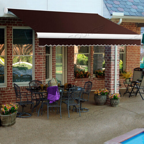 ВЫДВИЖНОЙ ТЕНТ ЛЕВЫЙ МОТОР 7W X 2D X 2H КОРИЧНЕВЫЙ