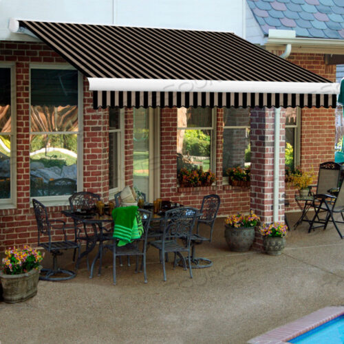 ВЫДВИЖНОЙ ТЕНТ ЛЕВЫЙ МОТОР 24W X 10D X 10H ЧЕРНЫЙ/КОРИЧНЕВЫЙ