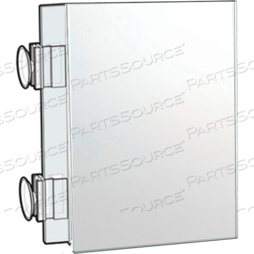 ДЕРЖАТЕЛЬ ДЛЯ ЗНАКОВ ДВУХСТОРОННИЙ С ЗАХВАТЫВАЮЩИМИ ПРИСОСКАМИ, 8-1/2 Ш X 3/16 Г X 11 В