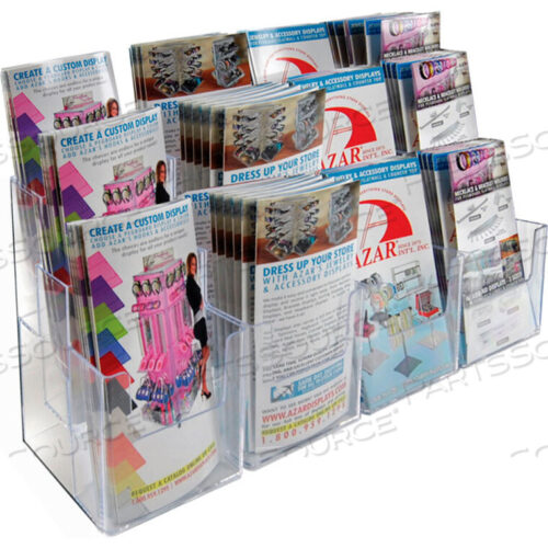 OEM#: 252818THREE-TIER BROCHURE HOLDER, 27W X 5-1/4D X 9H by Azar International