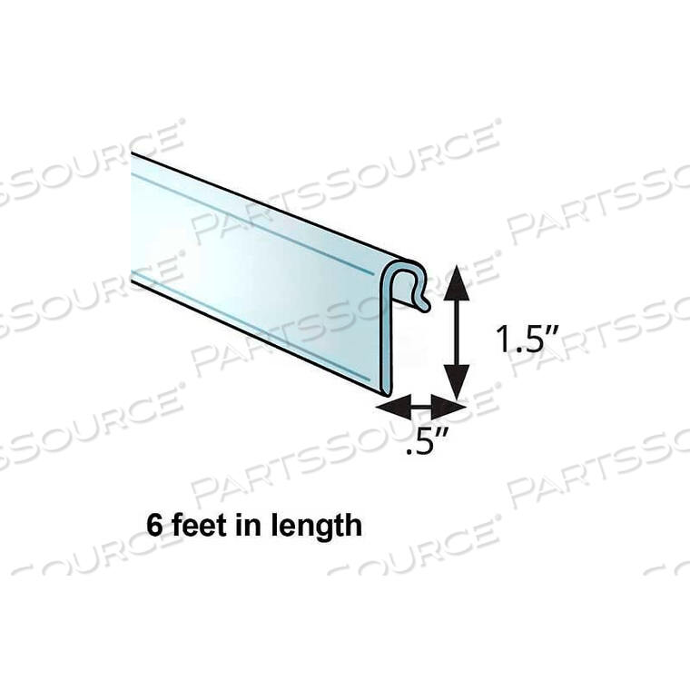 OEM#: 600073-CLR1.5 ВЫСОКИЙ ПРОФИЛЬ СЕТКИ, ДЛИНА 6, ПРОЗРАЧНЫЙ - КОЛ-ВО В УПАКОВКЕ 5 от Azar International