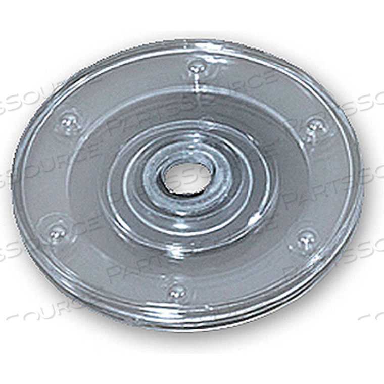 OEM#: 610144-CLRFLAT REVOLVING DISPLAY BASE, 0.5H X 4DIA, CLR - PKG QTY 10 by Azar International