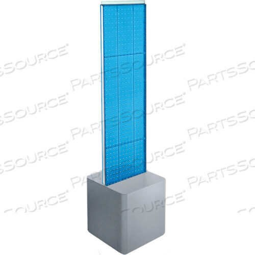 OEM#: 700729-BLUTWO-SIDED PEGBOARD FLOOR DISPLAY W/ STUDIO BASE, 14-1/2W X 14D X 58H by Azar International