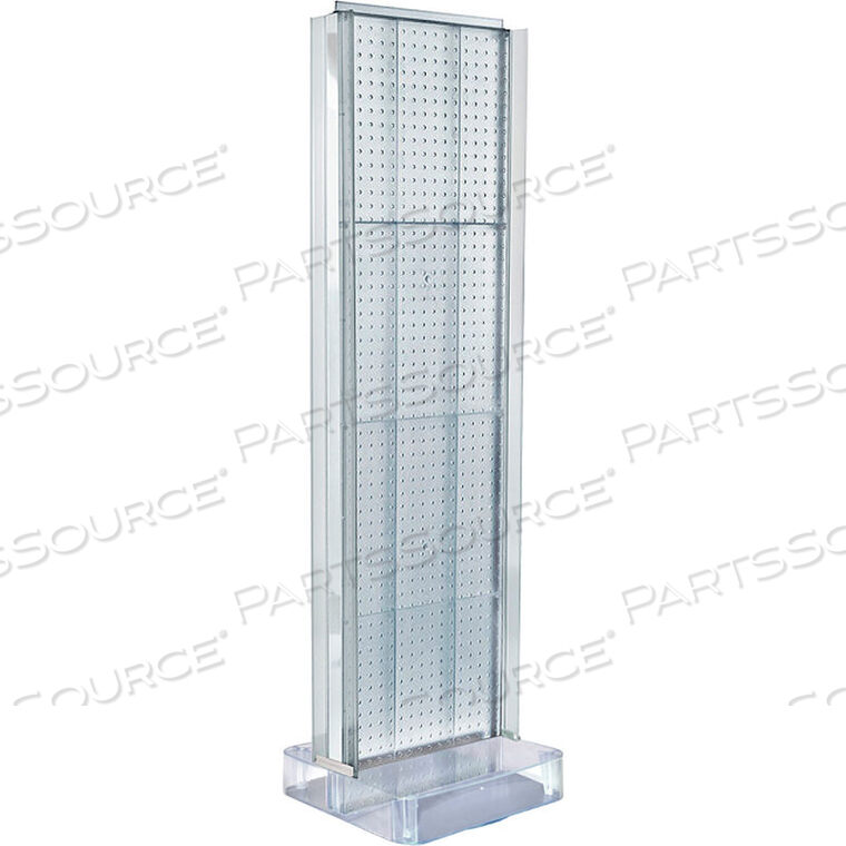 OEM#: 700778-CLRTДВУХСТОРОННИЙ НАПОЛЬНЫЙ ДИСПЛЕЙ PEGBOARD С ОСНОВАНИЕМ STUDIO, 17 Ш X 17 Г X 60 В от Azar International