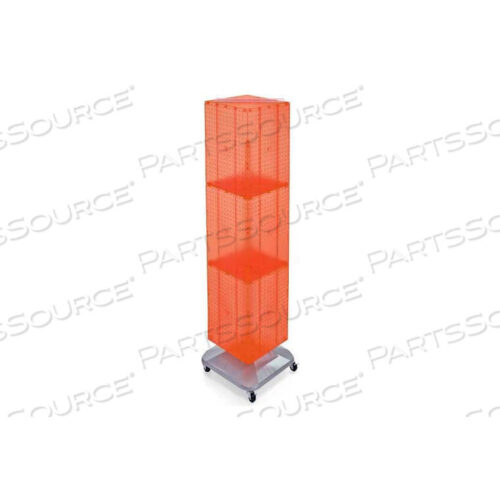 OEM#: 701465-ORG4-СТОРОННИЙ НАПОЛЬНЫЙ ДИСПЛЕЙ ИЗ БЛОКИРУЕМЫХ ПЕРФОНАЖНЫХ ДОСК С КОЛЕСАМИ, 14 X 60, ОРАНЖЕВЫЙ от Azar International