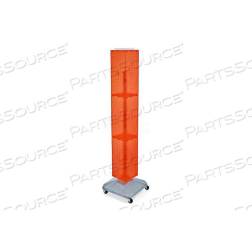 OEM#: 703390-ORG4-СТОРОННИЙ БЛОКИРУЮЩИЙСЯ ДИСПЛЕЙ ИЗ ПЕРФОНАЖНОЙ ДОСКА С КОЛЕСАМИ, 8 X 60, ОРАНЖЕВЫЙ НЕПРОЗРАЧНЫЙ от Azar International