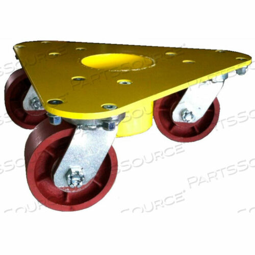 OEM#: 5500/ DUEXTREME WEIGHT STEEL TRIANGULAR CUP DOLLY 5500 - КОЛЕСА ИЗ ВЫСОКОПРОЧНОГО ЧУГУНА - НАГРУЗКА 3500 ФУНТОВ от Bond Casters & Wheels