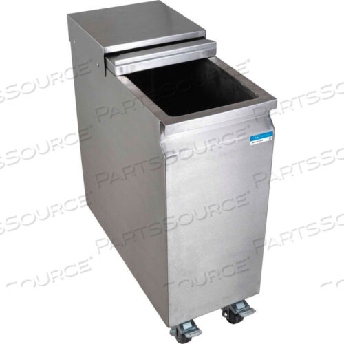 МОБИЛЬНЫЙ КОНТЕЙНЕР ДЛЯ ЛЬДА ИЗ НЕРЖАВЕЮЩЕЙ СТАЛИ, 24 Ш X 11 Г X 29 В