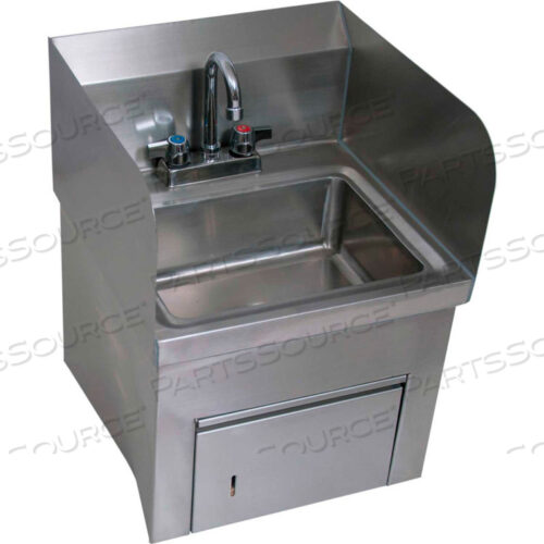 Раковина из нержавеющей стали с настенным креплением, чаша 14 X 10 с брызгами