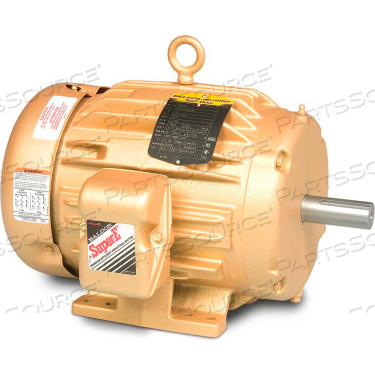 OEM#: EM3555T-GHVAC MOTOR, 3 PH, 2 HP, 208-230/460 V, 3600 RPM, TEFC, 145T FRAME by BALDOR