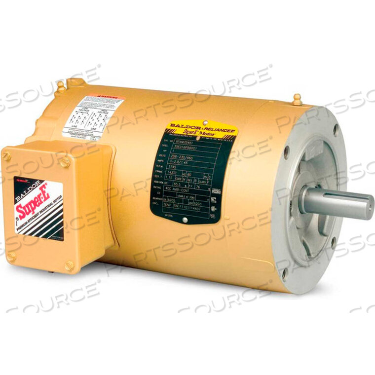 OEM#: VENM3546TMOTOR, 1 л.с., 1740 об./мин., 3 фазы, 60 Гц, 143TC, 3526M, TENV, F1 от BALDOR