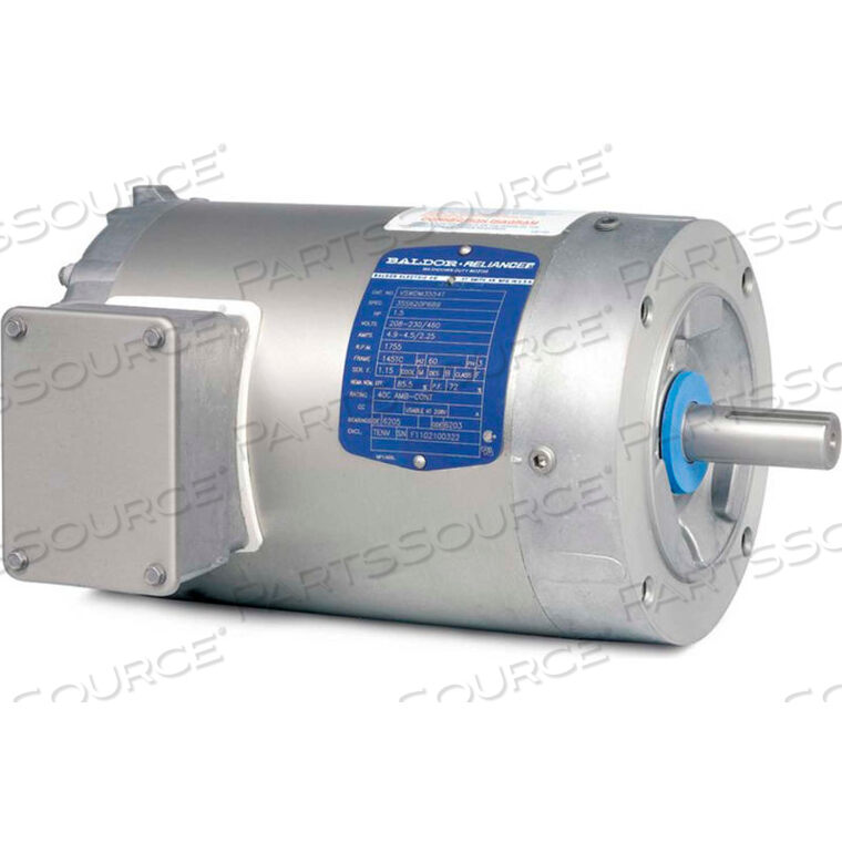 OEM#: VSWDM3538MOTOR, .5HP, 1725RPM, 3PH, 60HZ, 56C, 3516M, TENV, F1 от BALDOR