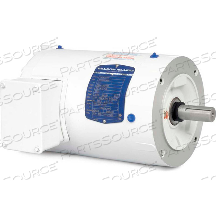 OEM#: VWDM3538-5MOTOR, .5HP, 1725RPM, 3PH, 60HZ, 56C, 3516M, TENV, F1 от BALDOR