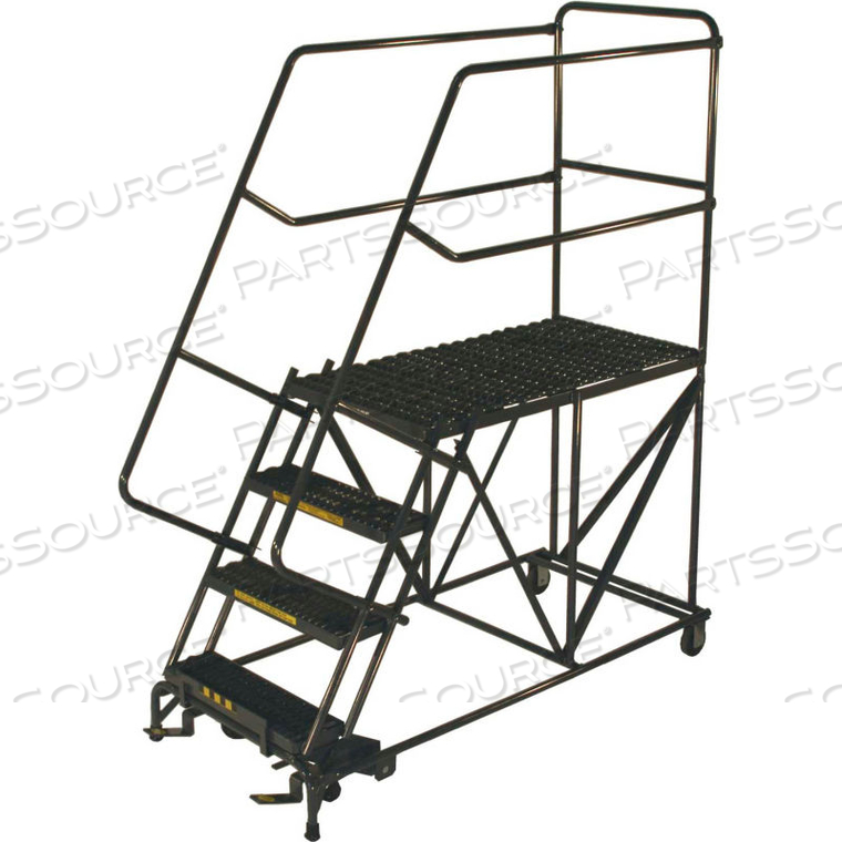 OEM#: SW SEP4-36724 STEP STAIRWAY SLOPE WORK PLATFORM W/ HANDRAILS - 36 X 72 PLATFORM by Ballymore