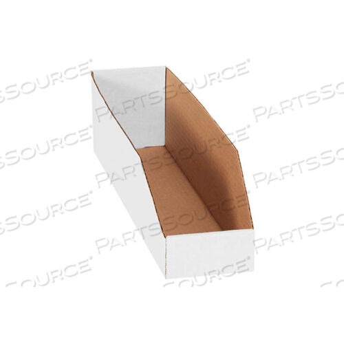 4 X 18 X 4-1/2 ОТКРЫТЫЙ ВЕРХ БЕЛЫЙ ГОФРОКАРТОННЫЙ ЯЩИК