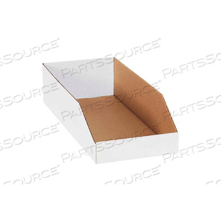 OEM#: BSBINBWZ8188 X 18 X 4-1/2 ОТКРЫТЫЙ ВЕРХ БЕЛЫЙ ГОФРОКАРТОННЫЙ ЯЩИК от The Packaging Wholesalers