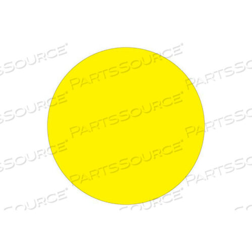 OEM#: DL1388FY3/4 КРУГА СЪЕМНЫЕ ЭТИКЕТКИ ФЛУОРЕСЦЕНТНЫЕ ЖЕЛТЫЕ 500 В РУЛОНЕ от Box Packaging Inc