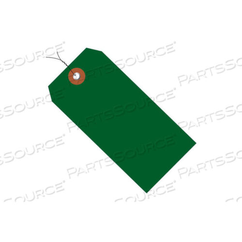 OEM#: G26054WПЛАСТИКОВАЯ ТРАНСПОРТНАЯ БИРКА С ГОТОВОЙ ПРОВОДКОЙ 4-3/4 X 2-3/8 ЗЕЛЕНАЯ - УПАКОВКА 100 шт. от Box Packaging Inc