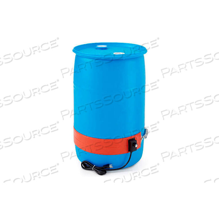 OEM#: DPCS13Мощный силиконовый нагреватель для пластиковых бочек емкостью 30 галлонов, 50-160F, 120 В от Briskheat