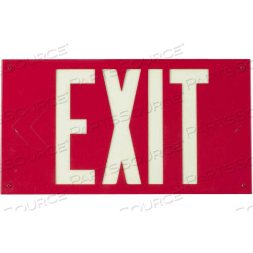 OEM#: 90885BBRADYGLO ЗНАК ВЫХОДА, ОДНОСТОРОННИЙ С КРЕПЛЕНИЕМ НА СТЕНУ, СВЕТЯЩИЙСЯ, ПЛАСТИКОВЫЙ, 15-1/4 Ш X 8-1/4 В от Brady Americas