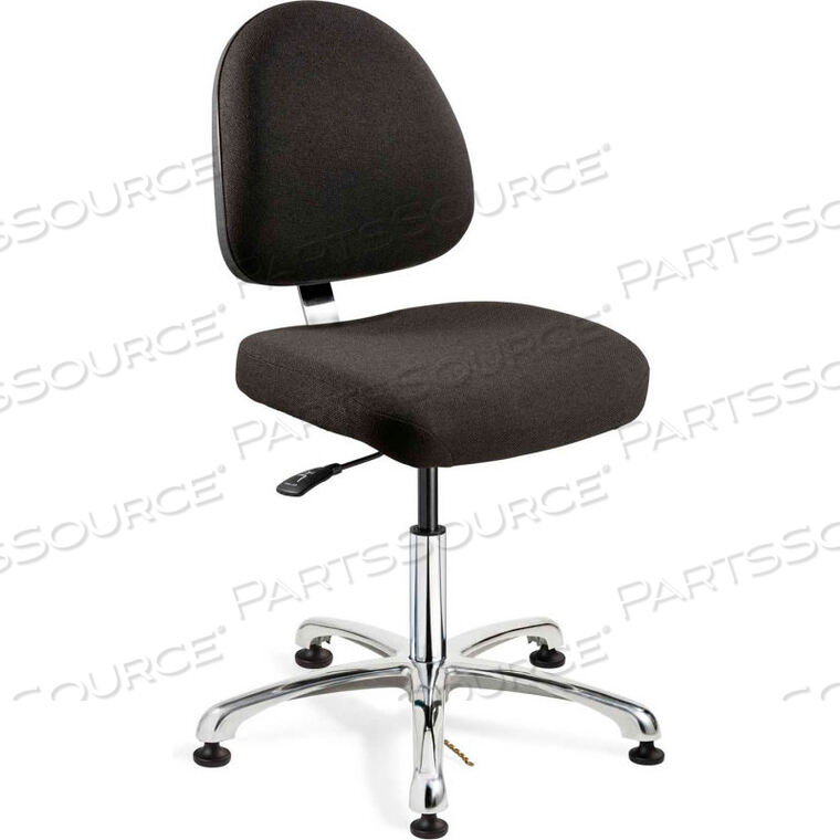 OEM#: 9050M-E-F-BLKINTEGRA-ESD СТУЛ С ТКАНЕВОЙ ОБИВКОЙ, СРЕДНЕЙ СПИНКОЙ, АЛЮМИНИЕВОЕ ОСНОВАНИЕ, ЧЕРНЫЙ от Bevco Precision Manufacturing