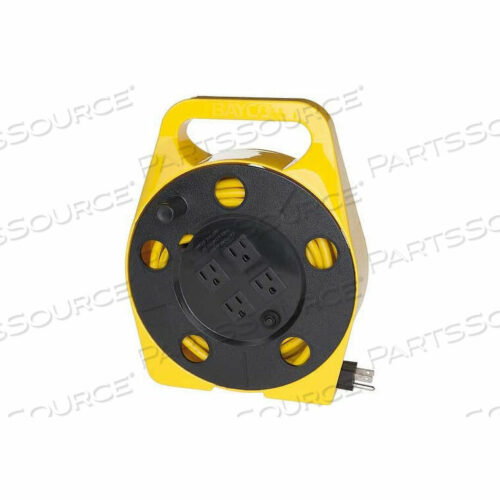 OEM#: SL-755QUAD PLUG CORD REEL, 16/3 GA, 25L CORD, YELLOW by Bayco