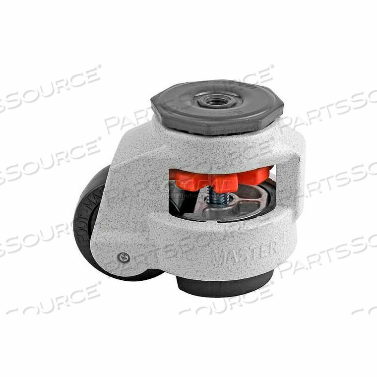 OEM#: GD-80S-1/2SWIVEL STEM РУЧНОЙ РЕГУЛИРОВОЧНЫЙ КОЛЕСИК - 1100 ФУНТОВ - 63 ММ ДИАМЕТРОМ НЕЙЛОНОВОЕ КОЛЕСО от Foot Master