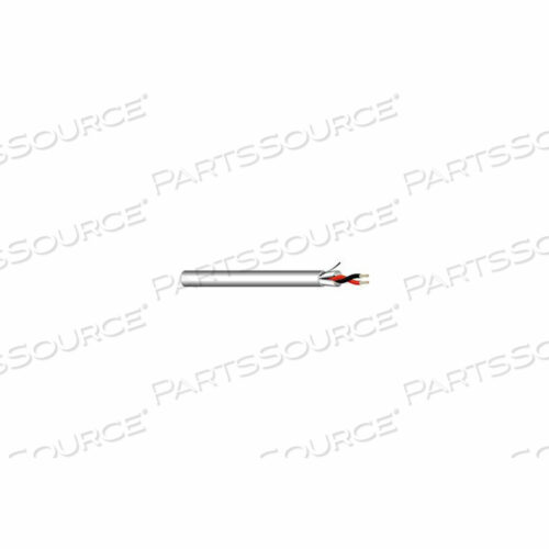 22AWG 2C МНОГОЖИЛЬНЫЙ ЭКРАНИРОВАННЫЙ КАБЕЛЬ УПРАВЛЕНИЯ ПЛЕНУМНЫЙ (CMP) КАТУШКА 1000 ФУТОВ БЕЛЫЙ