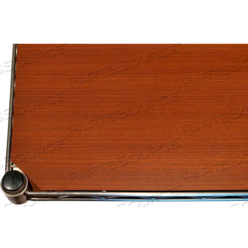 Пластиковая полка с текстурой дерева - 30 Ш x 18 Д ТИК