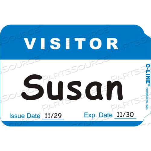 OEM#: 92245-CTЗНАЧКИ, ЧУВСТВИТЕЛЬНЫЕ К ДАВЛЕНИЮ, ПОСЕТИТЕЛЯ, СИНИЕ, 3-1/2 X 2-1/4, 100 шт. (НАБОР ИЗ 10 шт.) от C-Line