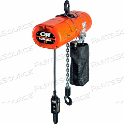 OEM#: LV01321D103VALODESTAR VS ЭЛЕКТРИЧЕСКАЯ ЦЕПНАЯ ТАЛЬ, ГРУЗОПОДЪЕМНОСТЬ 250 ФУНТ, ПОДЪЕМ 10°, 5,3-32 ФУНТА В МИН, 115-1-60, 3-СТУПЕНЧАТОЕ УПРАВЛЕНИЕ IV от Columbus McKinnon