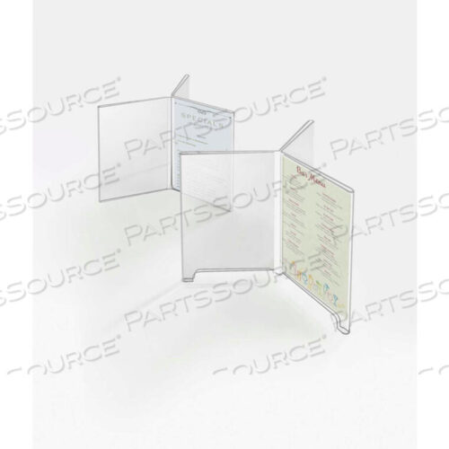 OEM#: 575CLASSIC 3-WING TABLETOP CARDHOLDER 4W X 4D X 6H by Cal Mil Plastics