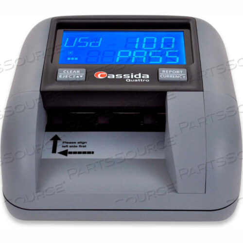 OEM#: D-QWBQUATTRO 4-ОРИЕНТАЦИОННЫЙ АВТОМАТИЧЕСКИЙ ДЕТЕКТОР ПОДДЕЛОК С ЖК-ОТЧЕТОМ, ОТОБРАЖЕНИЕМ ПРОШЕЛ/НЕ ПРОШЕЛ от Cassida Corporation