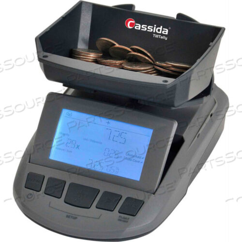 OEM#: S-TTTILLTALLY CASH & COIN CURRENCY COUNTING SCALE - LCD DISPLAY - 200 BILL CAPACITY, GRAY by Cassida Corporation