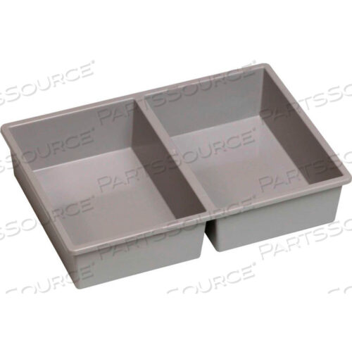 ВСТАВКА ДЛЯ ПОДНОСА - 2 ОТДЕЛЕНИЯ 7-7/8Д X 11-1/4Ш X 2-3/8В СВЕТЛО-СЕРЫЙ