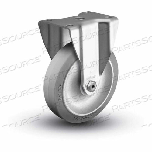OEM#: 2.05208.4452 SERIES RIGID PLATE CASTER - RUBBER ON POLYOLEFIN 5 DIA. 325 LB. CAP. by Colson