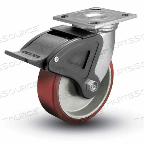 OEM#: 4.05109.939 BRK44 СЕРИЯ ПОВОРОТНАЯ ПЛАСТИНА РОЛИКОВАЯ ПОЛИУРЕТАНОВАЯ С ТОРМОЗОМ 5 ДИАМЕТР 1000 ФУНТОВ от Colson