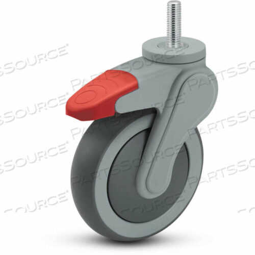 OEM#: AV05QRP125TLTS03GYMEDCASTER 5 Колесо AVANT с резьбовым поворотным стержнем и полной блокировкой, стержень 1-1/2H, грузоподъемность 220 фунтов от Colson