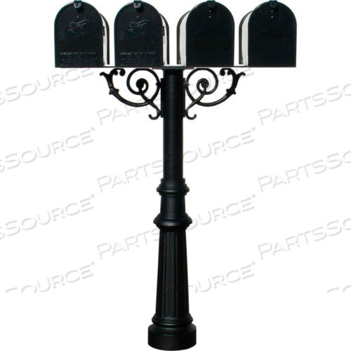 OEM#: HPWS4-800-E1ЧЕТВЕРТАЯ СТОЙКА HANFORD (С ОПОРНОЙ СКОБОЙ), РИФЛЕНОЕ ОСНОВАНИЕ И ПОЧТОВЫЙ ЯЩИК E1 ECONOMY от Qualarc