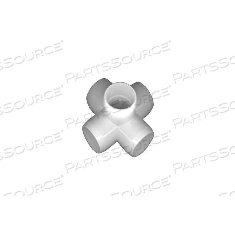 OEM#: 52-F5 WAY X FITTINGS, ДИАМЕТР 3/4, МЕБЕЛЬНЫЙ ПВХ, БЕЛЫЙ от Circo Innovations