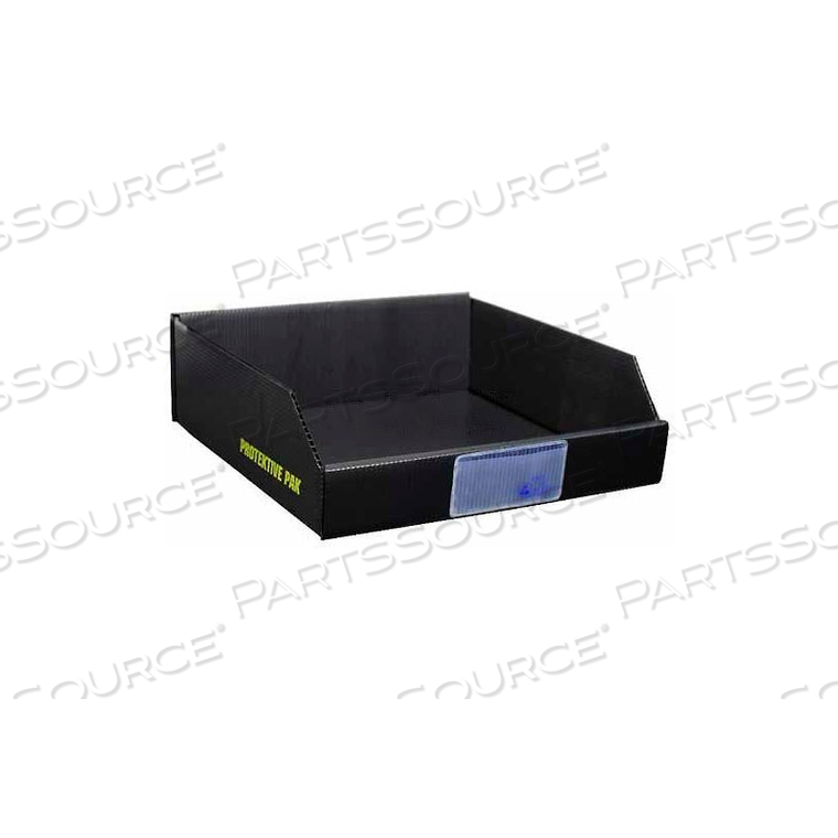 OEM#: 38911PROTEKTIVE PAK PLASTEK ESD ОТКРЫТЫЙ КОРОБ ДЛЯ МУСОРНЫХ КОРОБОК, 12 Ш x 12 Г x 4 Н от Desco